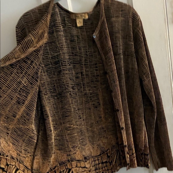 RAFAEL Brown Textured Blazer - Picture 7 of 8